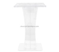 Lucite fruniture supplier custom acrylic forum lecture classroom podium AP-1255