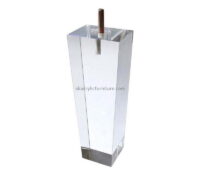 Customized acrylic furniture legs clear acrylic furniture legs plastic table with removable legs AL-019