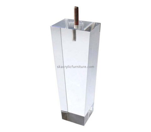 Customized acrylic furniture legs clear acrylic furniture legs plastic table with removable legs AL-019