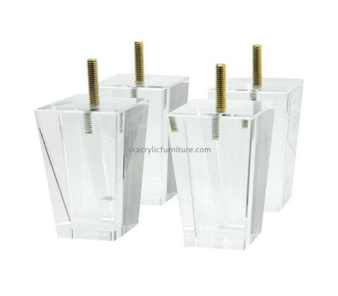 Wholesale acrylic chair legs parts recycled plastic bench legs plastic legs for sofas AL-015