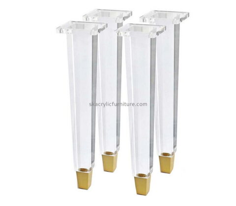 Custom acrylic office chair legs kids table legs plastic legs for furniture AL-014