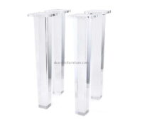 Hot selling acrylic chair legs clear acrylic table legs plastic furniture legs AL-010