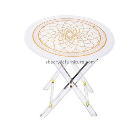 Custom lucite foldable tea table plexiglass foldable coffee table AT-832