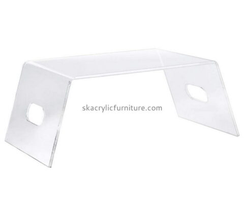 Plexiglass manufacturer custom acrylic moniter stand lucite laptop riser AT-804