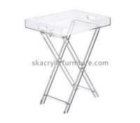 Acrylic supplier custom plexiglass folding tray table lucite perspex side table AT-801