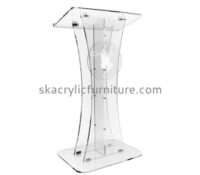 Acrylic plexiglass pulpit podiums floor lectern pulpit stand for sale AP-129