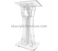 Custom acrylic modern podium design contemporary church pulpits acrylic lectern AP-117