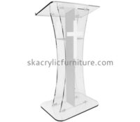 Custom design acrylic raised pulpit classroom podium church podium for sale AP-062