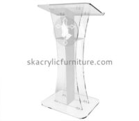 Custom acrylic lectern table standing lectern cheap pulpit furniture AP-055