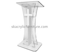 China acrylic furniture factory custom podium acrylic podium for church AP-032