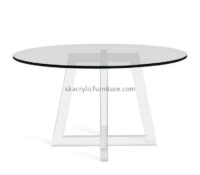 Factory wholesale acrylic home furniture clear acrylic round dining table coffee table AT-005