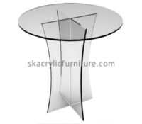 Customized acrylic classical furniture clear acrylic round dining table side table AT-025