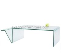 Factory customized acrylic coffee table modern living room furniture acrylic dining table AT-060