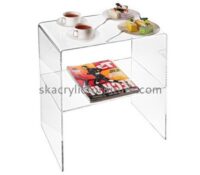 Factory customized acrylic office desk side table bedside table plastic tea table AT-068