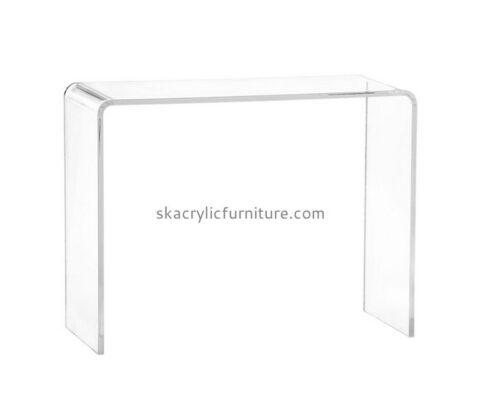 Customized acrylic designer furniture clear side table acrylic long coffee table AT-147