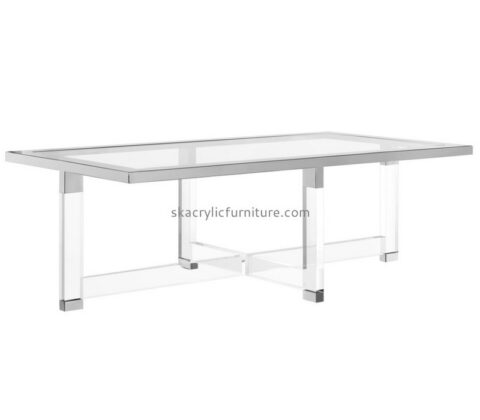 Customize plexiglass long coffee table AT-340