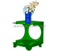 Custom plexiglass side table with magzine holder AT-794