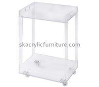 Custom acrylic kitchen cart bar cart on casters kitchen storage trolley AT-783