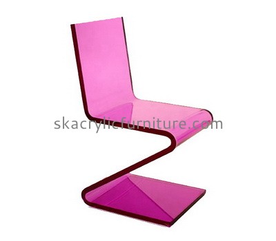 Custom Z shape pink acrylic chair AC-032