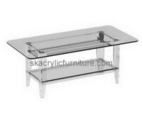 Customize clear acrylic living room table with storage AT-723