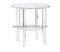 Customize acrylic round coffee table with storage AT-716