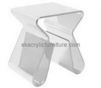 Custom clear acrylic coffee table with magazine holders AT-711