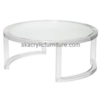 Lucite large round coffee table AT-665