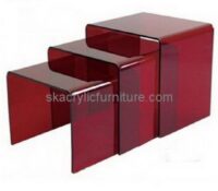 Lucite coffee table side table set AT-655