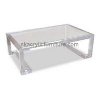 Customize lucite modern coffee table with storage AT-416