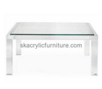 Bespoke acrylic coffee table clear AT-238