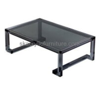 Bespoke lucite black coffee table AT-231