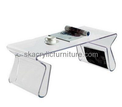 Bespoke transparent acrylic coffee table storage AT-225