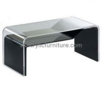 Customized acrylic coffee table black AT-219