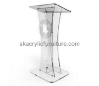 Church furniture suppliers custom acrylic floor podium pulpit furniture AP-1151