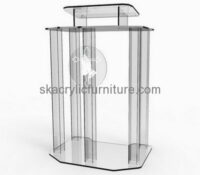 Perspex furniture suppliers custom acrylic fabrication lectern pulpit AP-1104