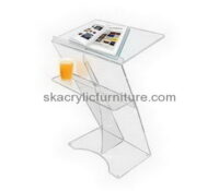 Acrylic items manufacturers custom design plexiglass cheap lecterns for sale AP-1087