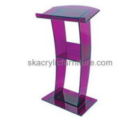 Acrylic furniture manufacturers custom perspex fabrication floor podium AP-1056