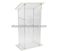 Plexiglass manufacturer custom designs acrylic plastic presentation podium AP-1032