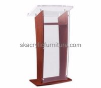 Plastic fabrication company custom plexi restaurant podium AP-854