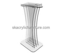 Acrylic furniture manufacturers customize plastic church podium design furniture AP-349