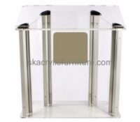 Custom acrylic cheap modern podiums and lecterns furniture pulpit for sale AP-294