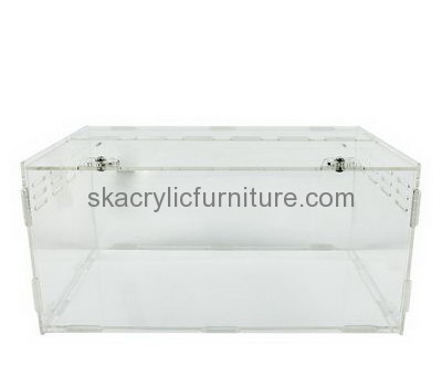 Acrylic furniture factory custom acrylic bearded dragon terrarium large snake cages AB-031