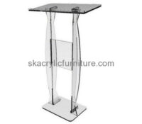 Custom acrylic modern podium design pulpit plexiglass lectern AP-277