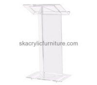 Custom acrylic pulpit designs computer lectern stands for church AP-271