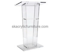 Custom clear plexigalss acrylic lectern podium for church AP-259