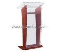 Custom acrylic church podium design cheap classroom lectern AP-256