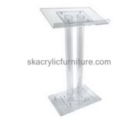 Custom pulpit podiums modern black acrylic lectern AP-243