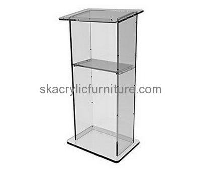 Customized acrylic desk lectern presentation lectern acrylic podium for church AP-202