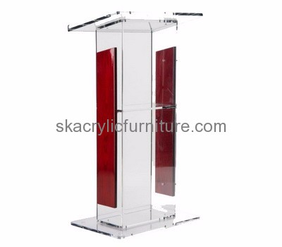 Customized acrylic clear podium church modern podiums and lecterns church lectern AP-147