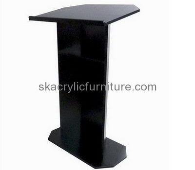 Custom pulpit podiums acrylic table podium black podium lectern AP-076